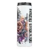 Finse spits in de herfst bloeien thermosbeker (Achterkant)