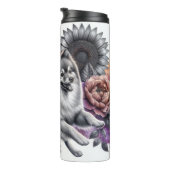 Finse spits in de herfst bloeien thermosbeker (Geroteerd rechts)