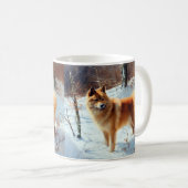 Finse spits Laat het sneeuwen Kerstmis  Koffiemok (Voorkant rechts)