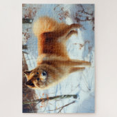 Finse spits Laat het sneeuwen Kerstmis  Legpuzzel (Verticaal)