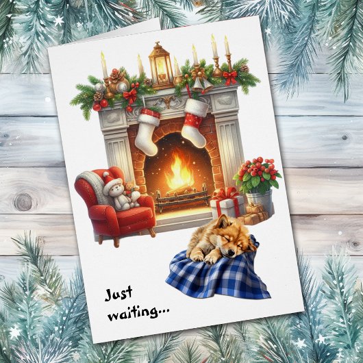 Finse Spits wachtend op Kerstmis