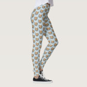 Finse spitz bij Seashore-schilderij - Dog Art Leggings (Rechts)