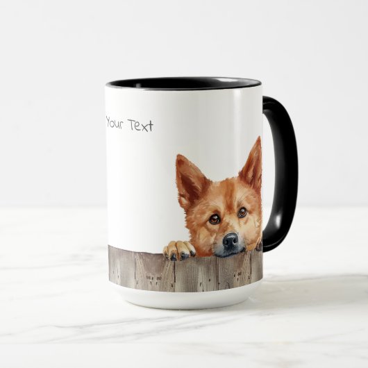 Finse Spitz Dog Mok (Voorkant rechts)