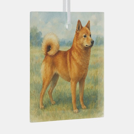 Finse Spitz Glas Ornament (Voorkant Rechts)