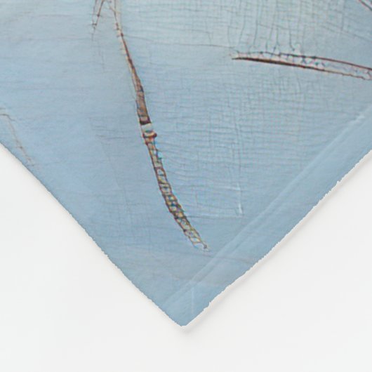 Finse Spitz liet het sneeuwen Kerstmis Fleece Deken (Hoek)