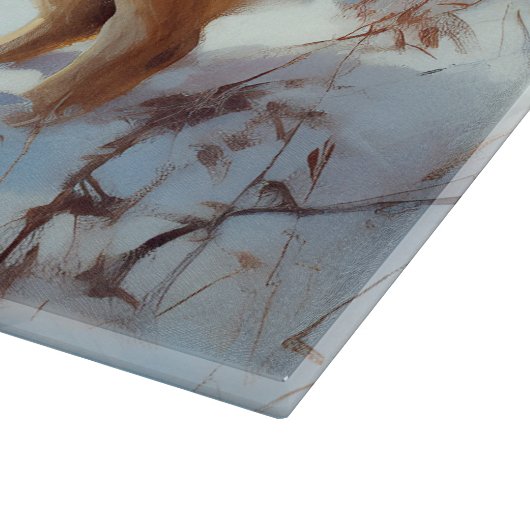 Finse Spitz liet het sneeuwen Kerstmis Snijplank (Hoek)