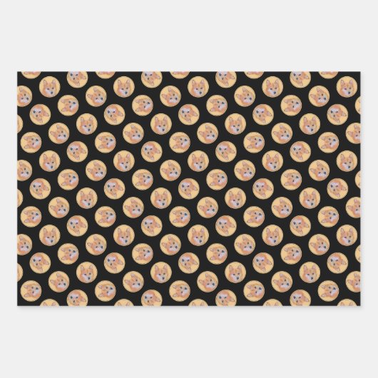 Finse Spitz Schilderij Schattigee Originele Pet Do Inpakpapier Vel (Voorkant 3)