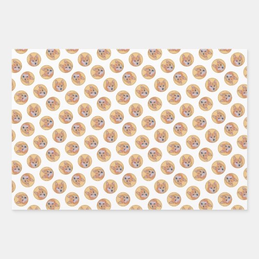 Finse Spitz Schilderij Schattigee Originele Pet Do Inpakpapier Vel (Voorkant 2)