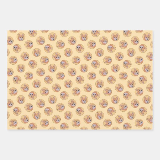 Finse Spitz Schilderij Schattigee Originele Pet Do Inpakpapier Vel (Voorkant)