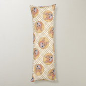 Finse Spitz Schilderij Schattigee Originele Pet Do Lichaamskussen (Achterkant (Verticaal))