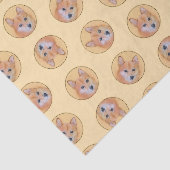 Finse Spitz Schilderij Schattigee Originele Pet Do Tissuepapier (Detail)