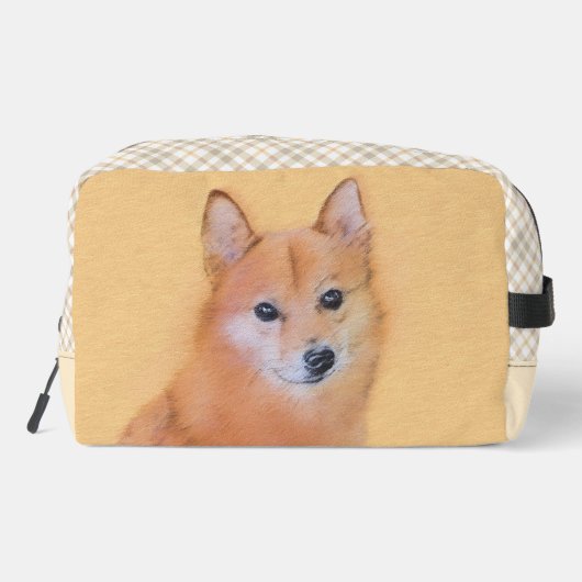 Finse Spitz Schilderij Schattigee Originele Pet Do Toilettasje (Achterkant)
