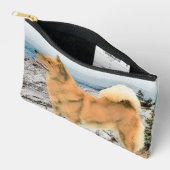 Finse Spitz Seashore Schilderen Originele Hond Kun Etui (Open)