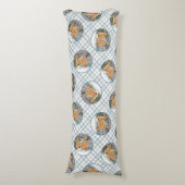 Finse Spitz Seashore Schilderen Originele Hond Kun Lichaamskussen (Voorkant Verticaal)