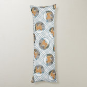 Finse Spitz Seashore Schilderen Originele Hond Kun Lichaamskussen (Achterkant (Verticaal))