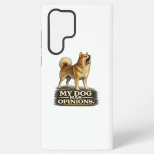 Finse Spitz Shirt – Mijn Hond Heeft Meningen Samsung Galaxy Hoesje