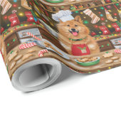 Finse Spitz Vakantie Bakken: Feestelijke Kerstmis Cadeaupapier (Rol Hoek)
