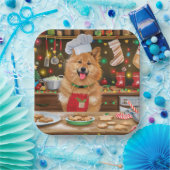 Finse Spitz Vakantie Bakken: Feestelijke Kerstmis Papieren Bordje (Feest)