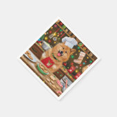 Finse Spitz Vakantie Bakken: Feestelijke Kerstmis Servet (Hoek)