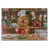 Finse Spitz Vakantie Bakken: Feestelijke Kerstmis Snijplank (Voorkant)