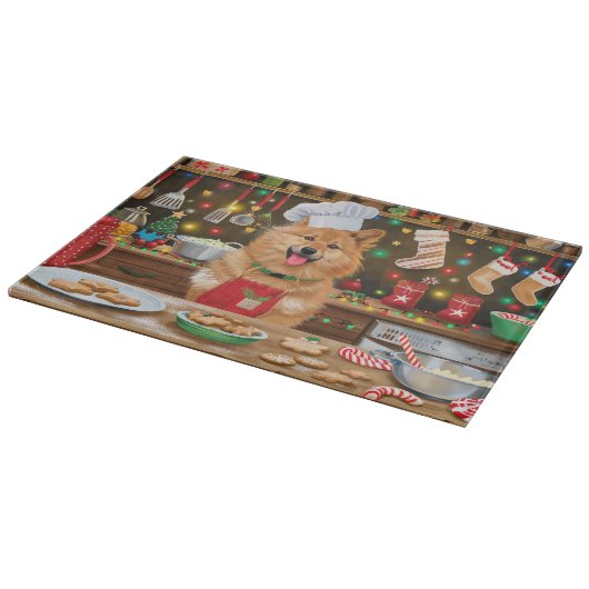 Finse Spitz Vakantie Bakken: Feestelijke Kerstmis Snijplank (Hoek)