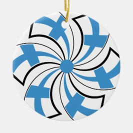 Finse Ster Keramisch Ornament
