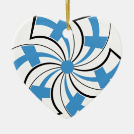 Finse Ster Keramisch Ornament