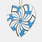 Finse Ster Keramisch Ornament (Links)