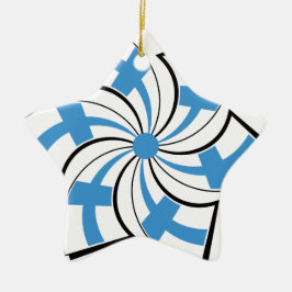 Finse Ster Keramisch Ornament