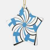 Finse Ster Keramisch Ornament (Links)