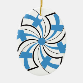 Finse Ster Keramisch Ornament