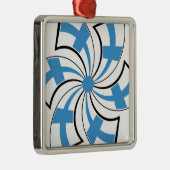 Finse Ster Metalen Ornament (Rechts)
