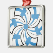 Finse Ster Metalen Ornament (Links)