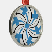 Finse Ster Metalen Ornament (Rechts)