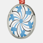 Finse Ster Metalen Ornament (Links)