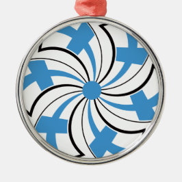 Finse Ster Metalen Ornament