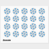 Finse Ster Ronde Sticker (Vel)
