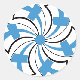 Finse Ster Ronde Sticker