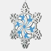 Finse Ster Tin Sneeuwvlok Ornament (Rechts)