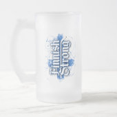 Finse sterke (hockey) Frosted Glass Beer Mok (Links)