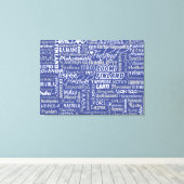 Finse Towns aangepaste kleurencanvas Canvas Afdruk (Insitu (Houten vloer))