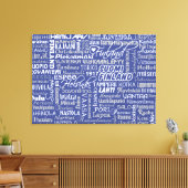 Finse Towns aangepaste kleurencanvas Canvas Afdruk (Insitu (Woonkamer))