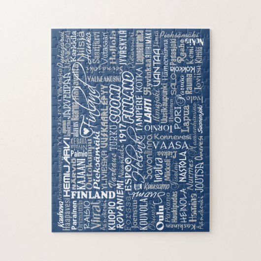 Finse Towns puzzel Legpuzzel (Verticaal)