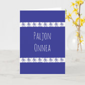 Finse verjaardag kaart (Gele Bloem)