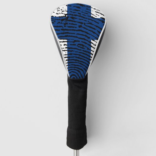 Finse vingerafdrukvlag golfheadcover (Voorkant)
