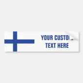 Finse vlag aangepaste bumpersticker (Voorkant)