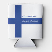 Finse vlag aangepaste koelbox blikjeskoeler (Voorkant)