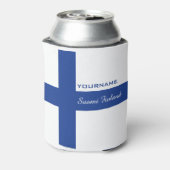 Finse vlag aangepaste koelbox blikjeskoeler (Blikje Achterkant)