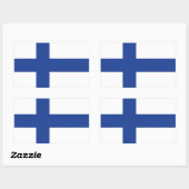 Finse vlag aangepaste stickers (Vel)