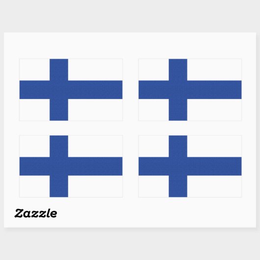 Finse vlag aangepaste stickers (Vel)